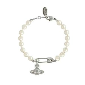 Vivienne Westwood Lucrec 珍珠手鍊 銀色
