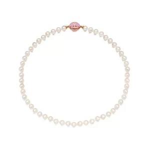 Vivienne Westwood Loelia 珍珠項鍊 西太后鎖骨鍊 粉色