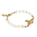 Vivienne Westwood Mini bas relief 浮雕珍珠手鍊