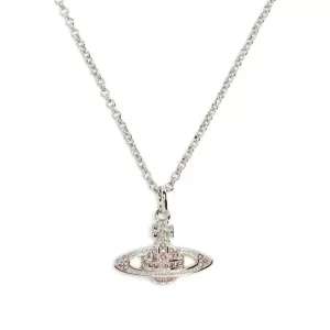 Vivienne Westwood Orb 吊墜粉鑽項鍊 女款 銀色