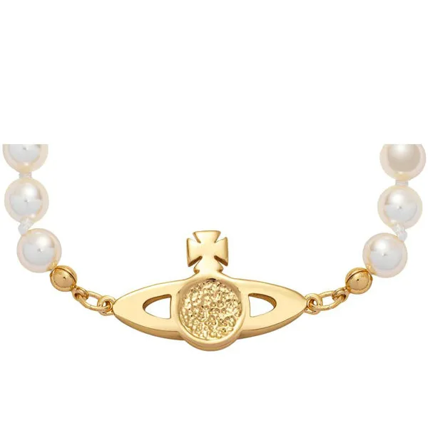 Vivienne Westwood Mini bas relief 浮雕珍珠手鍊