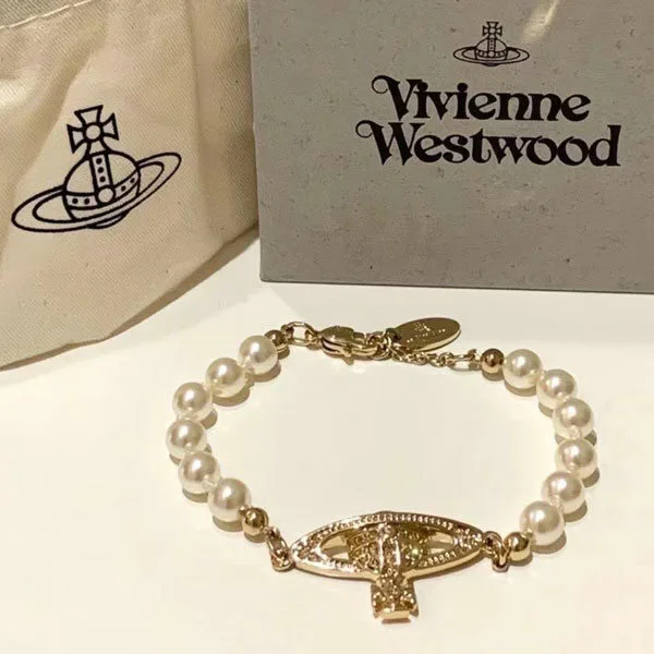 Vivienne Westwood Mini bas relief 浮雕珍珠手鍊