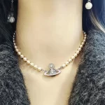 Vivienne Westwood 土星吊墜珍珠項鍊