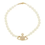 Vivienne Westwood 經典土星LOGO珍珠項鍊
